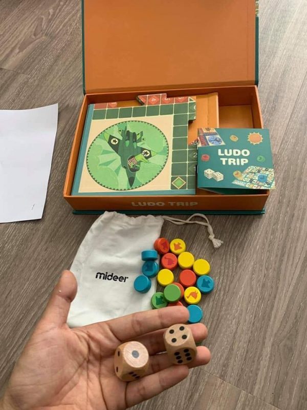 Bộ đồ chơi cờ cá ngựa LUDO TRIP MiDeer 4