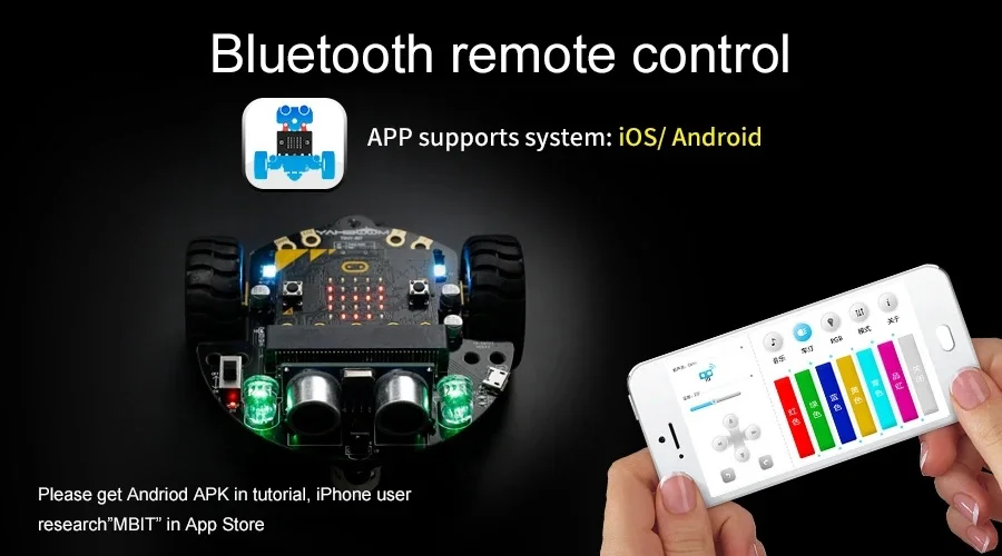 Tiny:bit - Xe robot Tiny Bit - Robot lập trình cho trẻ em Tiny:bit - Xe robot Tiny Bit - Robot lập trình cho trẻ em