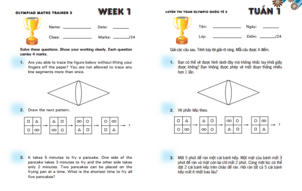 Luyện thi Olympic Toán Quốc tế 3