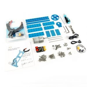 Robot Arm Add-on Pack for Starter Robot Kit-Blue - Gói phụ kiện cánh tay nâng hạ đồ lắp thêm trong Mbot