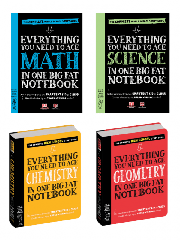 SERIES BIGFAT NOTEBOOK: MATH - SCIENCE - GEOMETRY -CHEMISTRY (THCS - THPT)