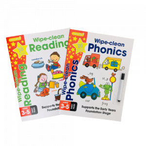 Combo 2 cuốn Wipe Clean Phonics - Reading - Sách viết xóa (3-6 tuổi)