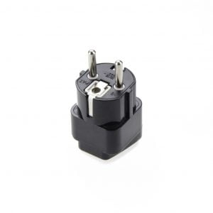 Universal Plug Adapter for Germany. France. Europe. Russia & more(Type E/F)