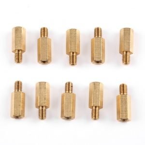 Brass Stud M4*12+6 (10-Pack)