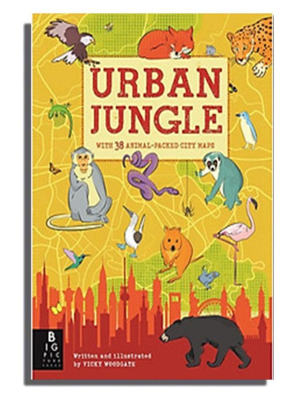 URBAN JUNGLE WITH 38 ANIMAL PACKED CITY MAPS