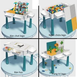 Bàn Lego đa chức năng - Đồ chơi LEGO - Đồ Chơi Giáo Dục Sớm