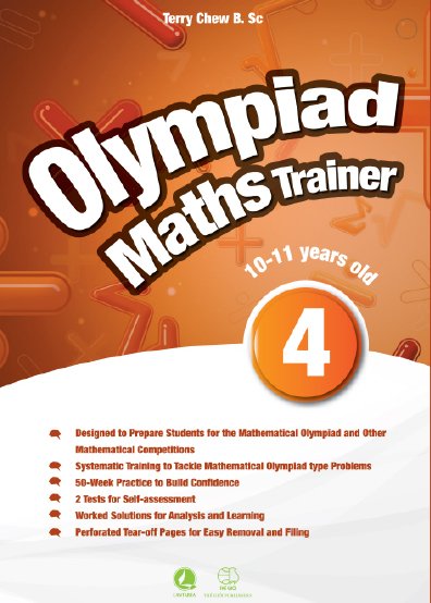 Sách] Olympiad Maths Trainer 4 (10-11 Years old) & answer key - Sách gáy  xoắn - SÁCH TIẾNG ANH HÀ NỘI