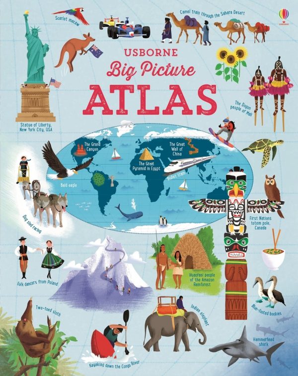 Big Picture Atlas - Sách Usborne cho bé