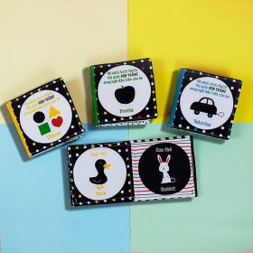 Bộ sách vải Kích thích thị giác ĐEN – TRẮNG