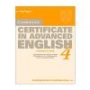 Cambridge Certificate in Advanced English 4 – Teacher's Book