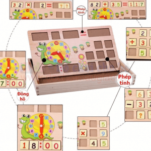 combo 3 trong 1 đồ chơi toán học cho bé