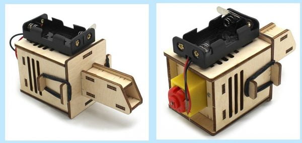 Máy hút bụi gỗ - đồ chơi STEM - đồ chơi mô hình - đồ chơi lắp ráp
