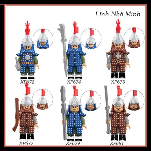 Lego lính nhà Minh - Lego Minifigures - Nhân vật Lego Cổ Trang