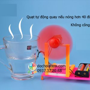 Quạt cảm ứng nhiệt độ - đồ chơi STEM - đồ chơi mô hình