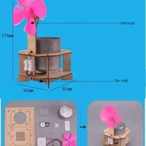Quạt nhiệt điện - đồ chơi STEM - đồ chơi thông minh - đồ chơi lắp ráp