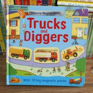 Magnet truck and digger