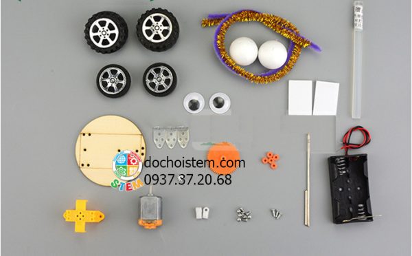 Xe lon nước ngọt - đồ chơi STEM - đồ chơi mô hình - đồ chơi lắp ráp